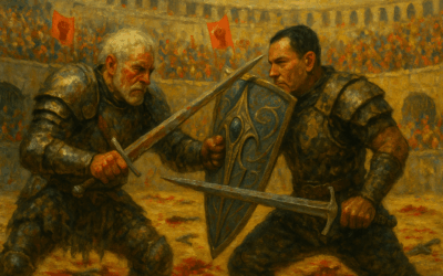 A coroa, o escudo e a arena